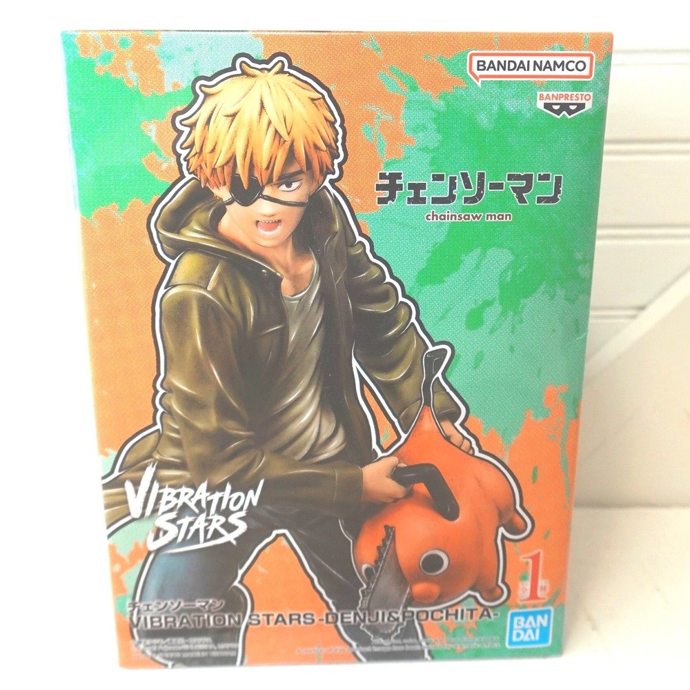 Anime Chainsawman Vibration Stars Denji Pochita Figure Japan New Bandai Namco